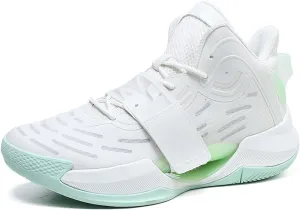 Men Women Fashion Basketball Shoes High Top Sneakers Outdoor Training Running Tennis Shoes Lightweight Comfortable Casual Sports Walking Shoes