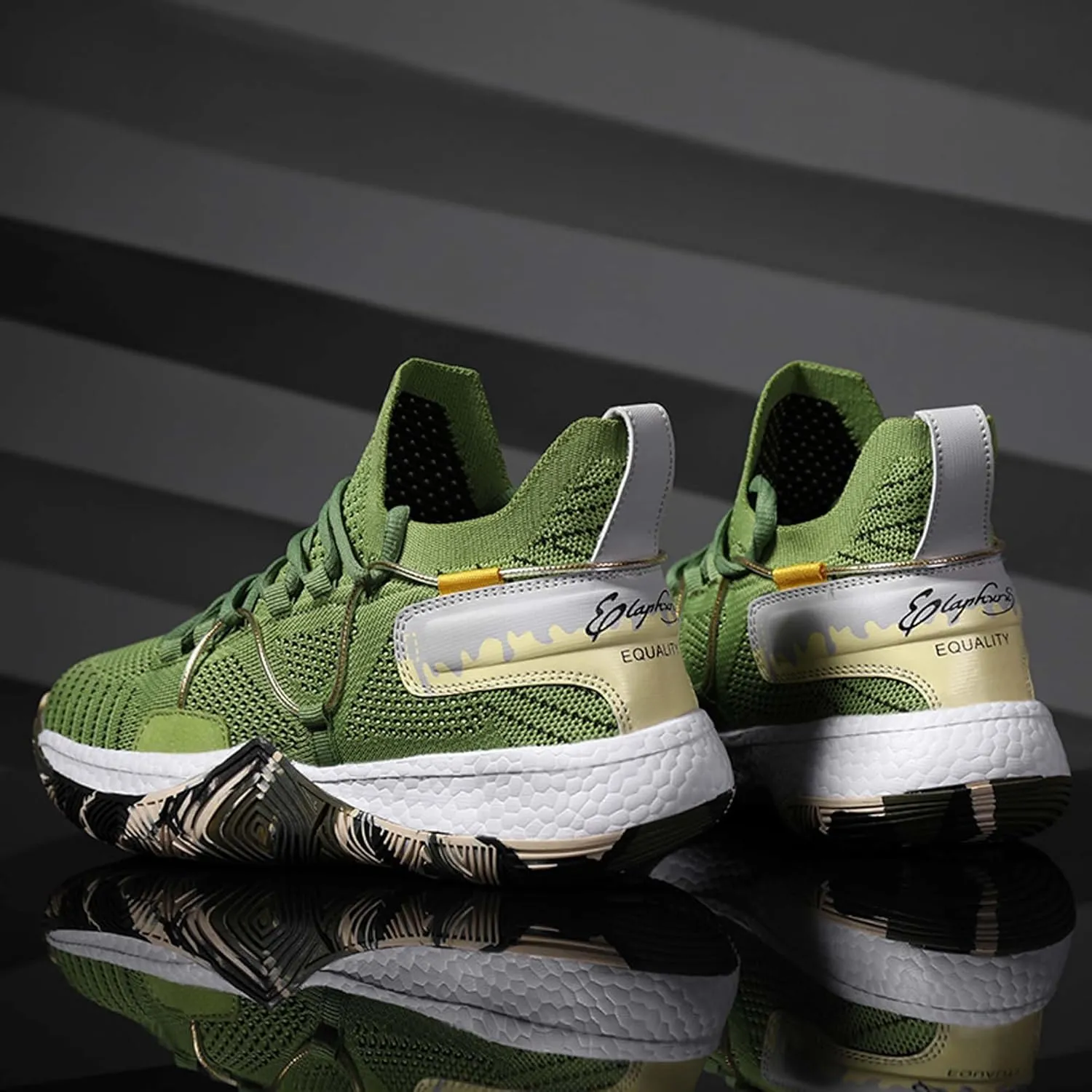 Men's and Women's Lace Up Basketball Shoes Comfortable and Breathable Sports Shoes Anti Slip and Wear-Resistant Outdoor Shoes Men's Anti Slip Work Shoes Black Casual Sports Shoes