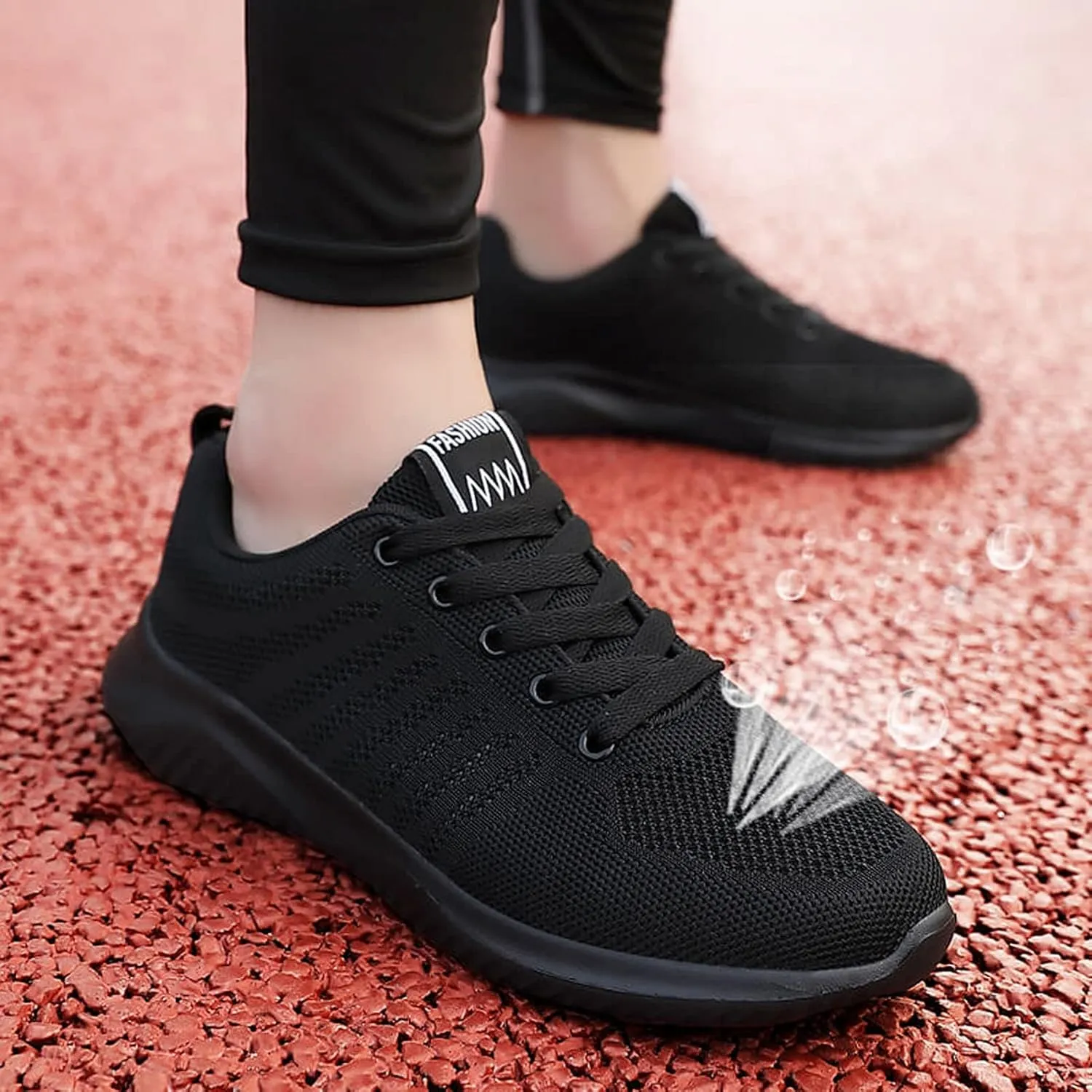 Men's Athletic Running Shoes Lace Up Lightweight Breathable Fashion Sneaker Lightweight Diabetic Shoes for Men