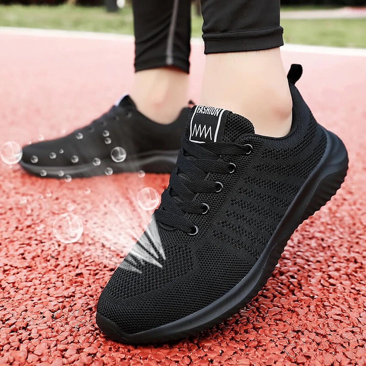 Men's Athletic Running Shoes Lace Up Lightweight Breathable Fashion Sneaker Lightweight Diabetic Shoes for Men