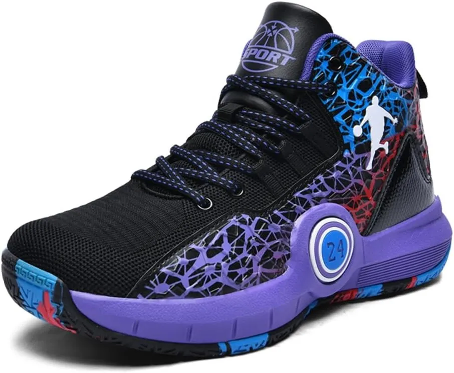 Men's Basketball Shoes with Breathable Mesh Durable Grip Suitable for Both Professional Casual Sports