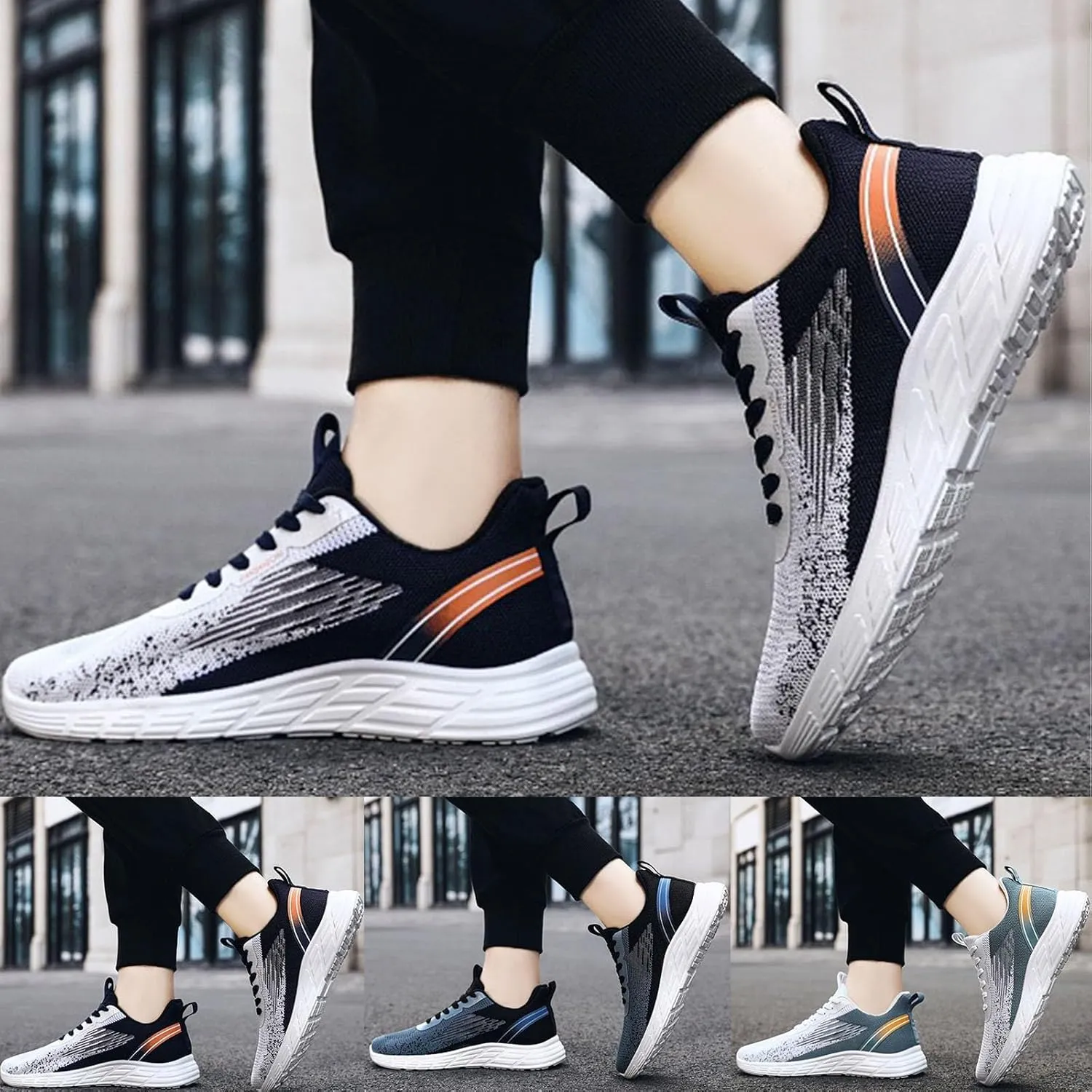 Men's Breathable Barefoot Shoes Breathable and Light Outdoor Comfy Walking Shoe Lightweight Work Shoes for Men