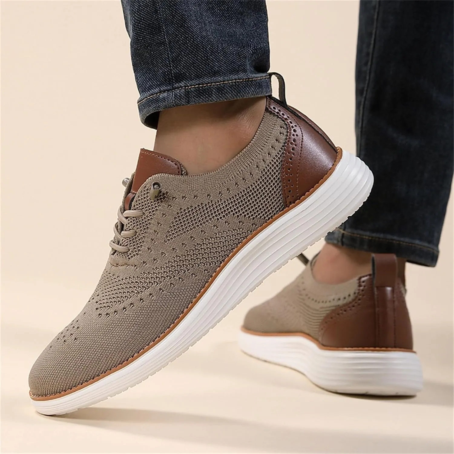 Men's Breathable Barefoot Shoes Comfortable Breathable Stretch Canvas Slip On Sneaker Comfortable Stretch Shoes