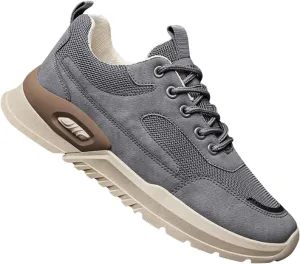 Mens Breathable Lace Up Running Shoes Comfortable Breathable Lace Up Sneaker Non Slip Work Sport Shoes for Men