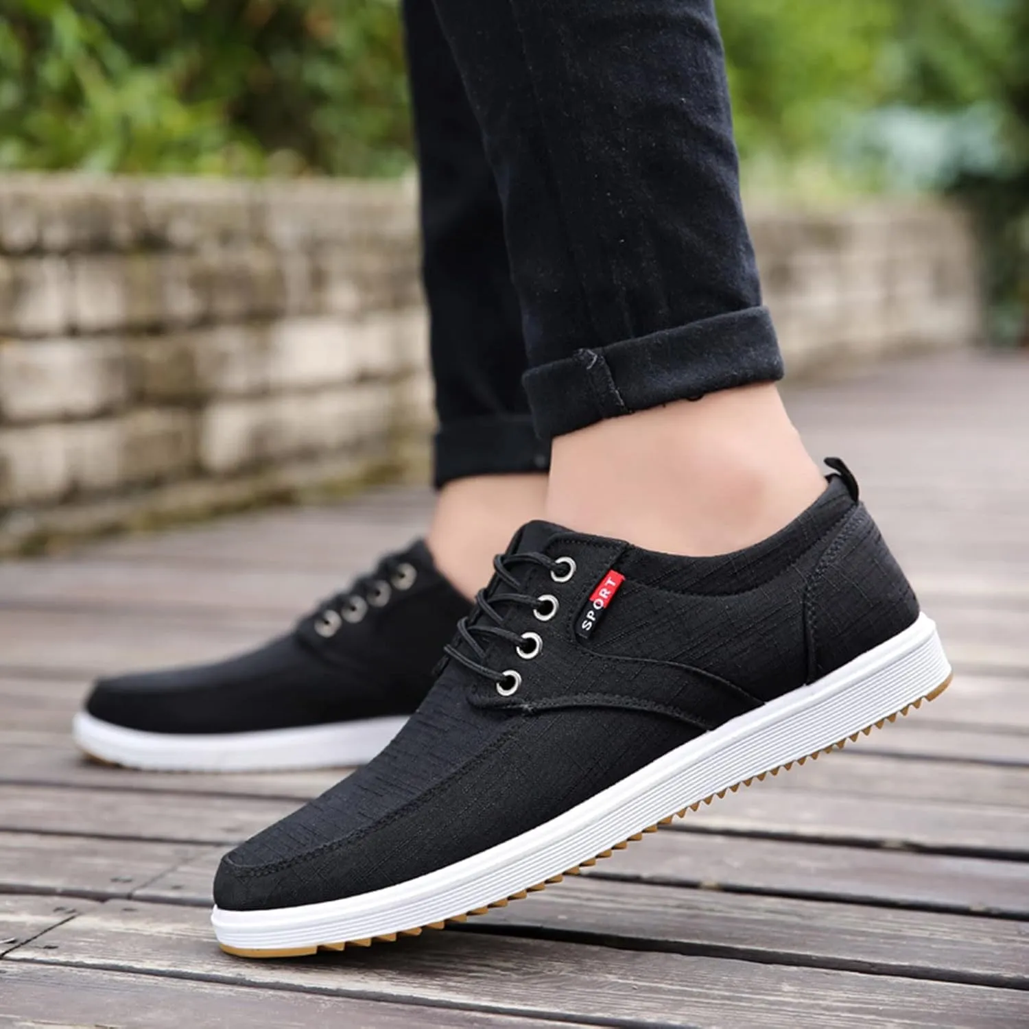 Men's Breathable Mesh Running Shoes Breathable Casual Comfortable Walking Sneaker Soft Flat Soled Elderly Shoes