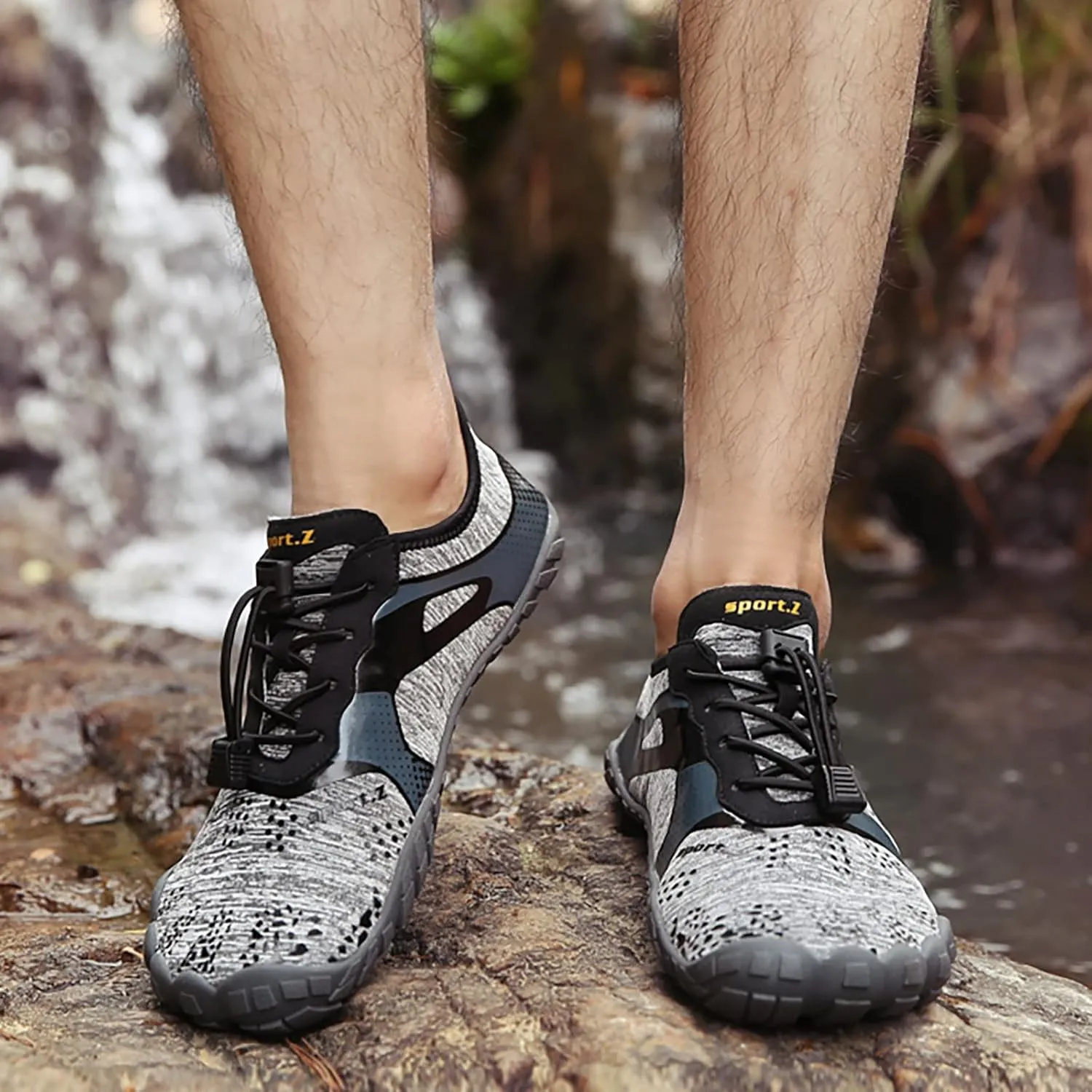 Men's Breathable Stretch Workout Shoes Breathable Casual Comfortable Walking Sneaker Comfortable Stretch Shoes