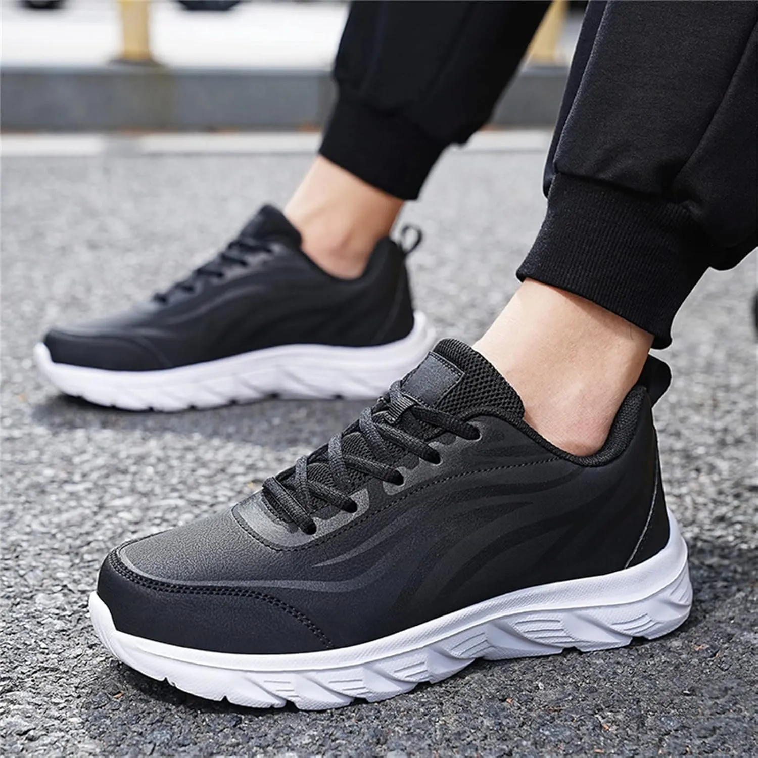 Men's Breathable Stretch Workout Shoes Breathable Elastic Fly Woven Mesh Sneaker Men's Comfortable Dress Shoes