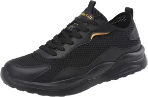 Men's Breathable Stretch Workout Shoes Business Mesh Breathable Walking Shoe Men's Lightweight Cushion Sneakers