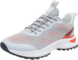 Men's Classic Casual Jogging Sneakers Comfortable Breathable Lace Up Sneaker Breathable Diabetic Shoes for Men