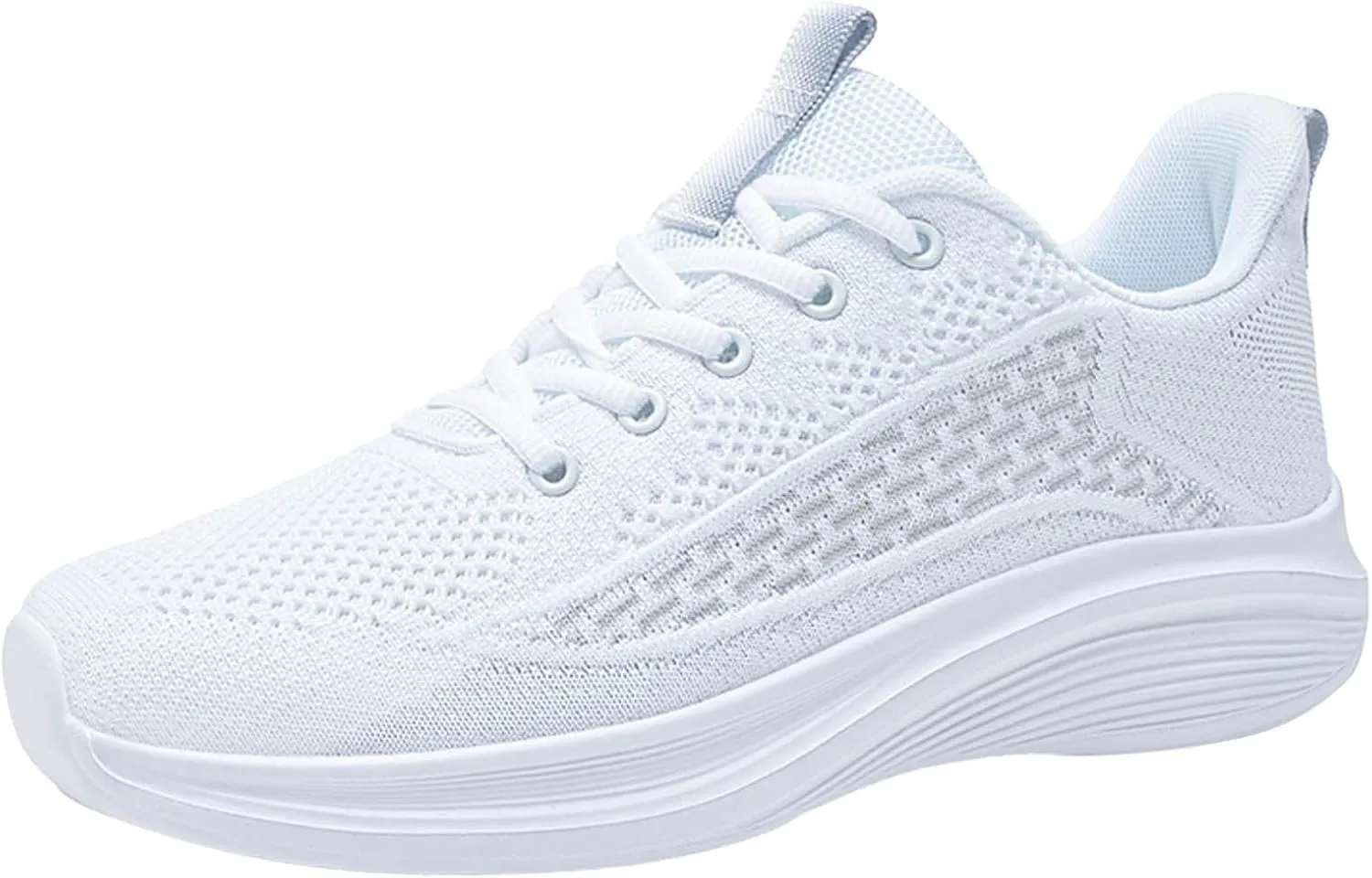 Men's Comfortable Stretch Workout Shoes Business Mesh Breathable Walking Shoe Breathable Lace Up Shoes for Men