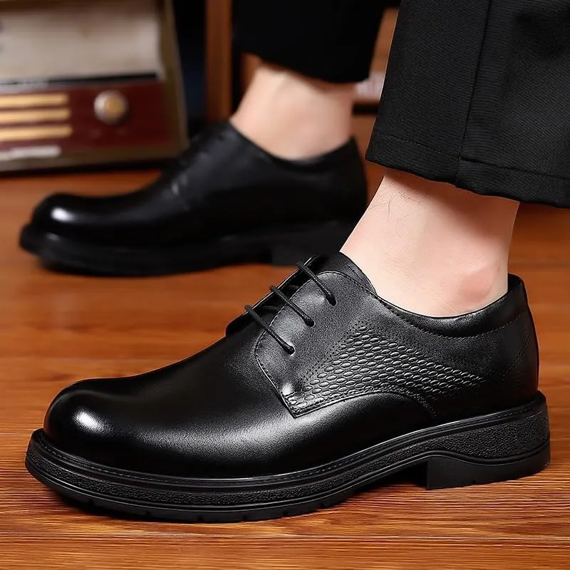 Men's Contemporary Derby Shoes Soft Lining with Reinforced Heel for Extended Business Travel & Networking Events