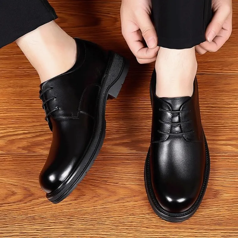 Men's Contemporary Derby Shoes Soft Lining with Reinforced Heel for Extended Business Travel & Networking Events