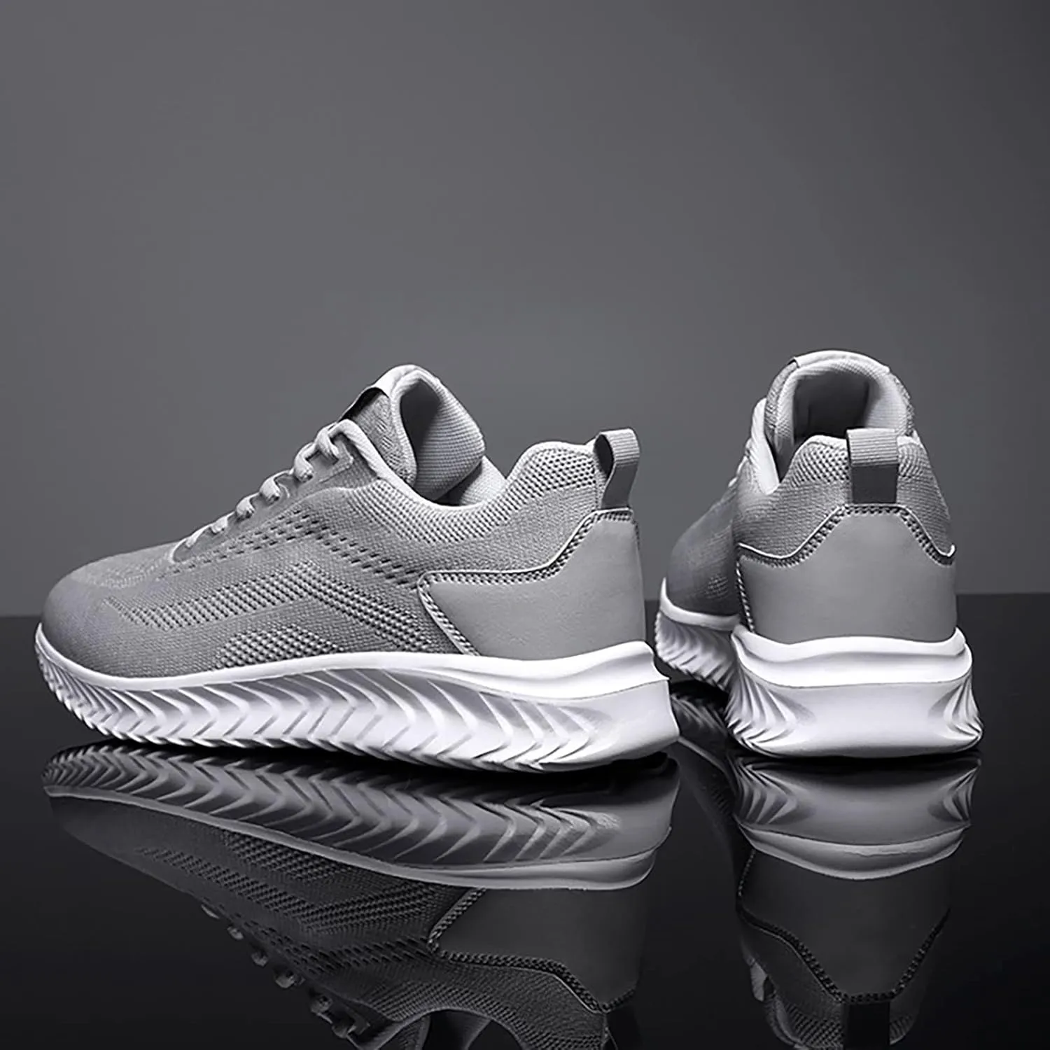 Men's Cushion Running Shoes Comfortable Lightweight Breathable Arch Support Walking Shoes Mesh Workout Non Slip Casual Sports Sneakers Men's Long Standing Daily Work Comfort Sneakers