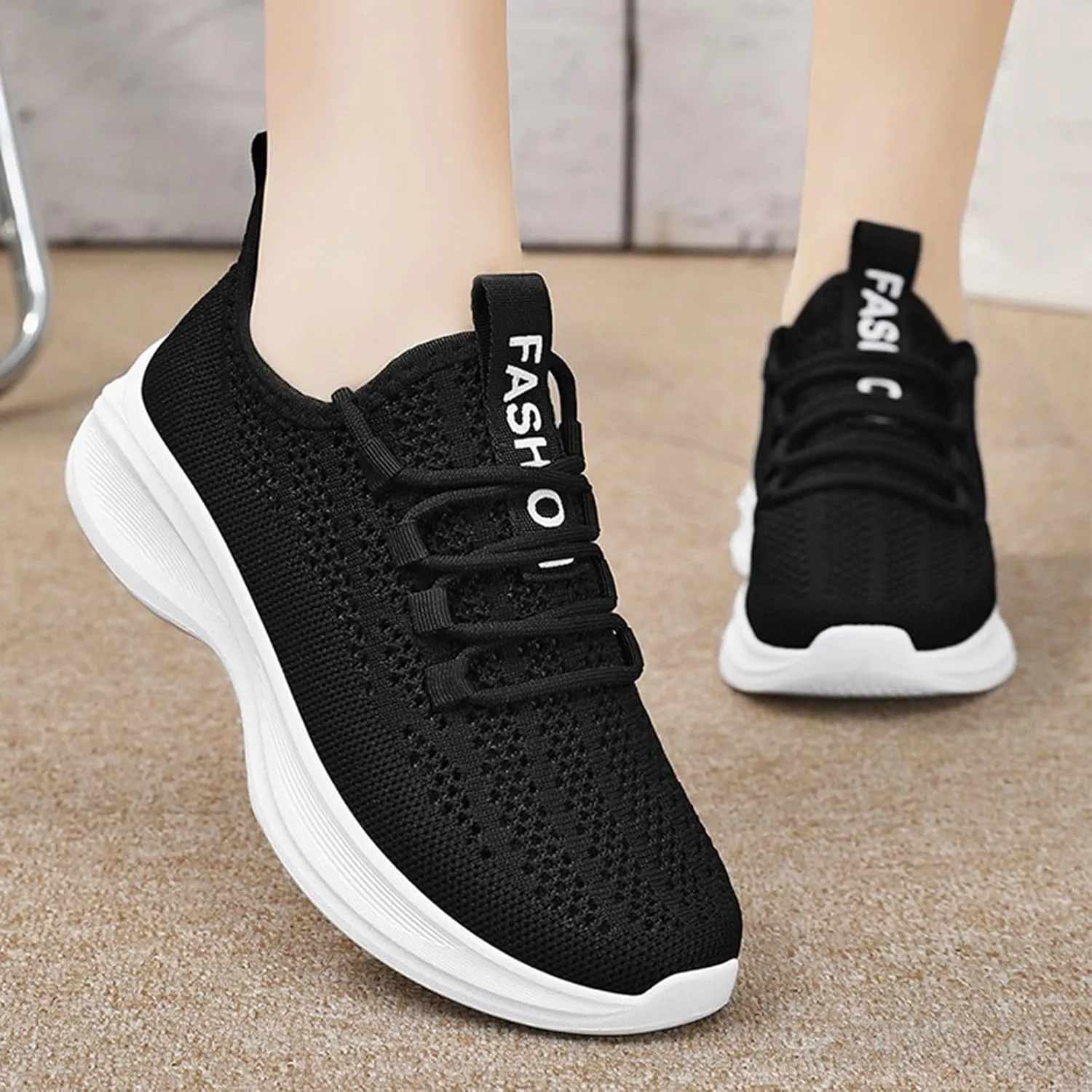 Mens Dress Shoes Casual Oxfords Shoes Knit Lightweight Non Slip Work Shoes Women Fashion Casual Shoes Dress Sneakers Slip On Tennis Shoe Loafers Dress Shoe