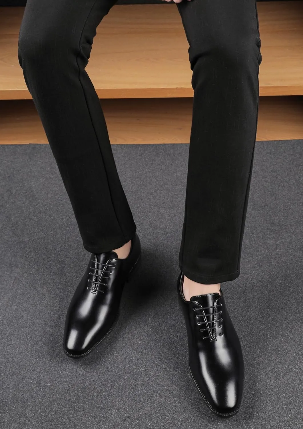 Mens Dress Shoes Formal Dress Leather Oxfords Fashion Casual Wedding Men's Shoes Tuxedo for Men