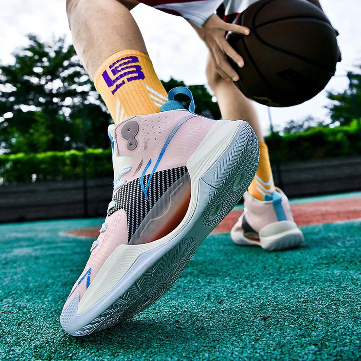 Men's Fashion Basketball Shoes Personalized Trend Sneakers Women's Casual Fitness Running Shoes Street Basketball Sneakers Men's Shoes Women's Shoes