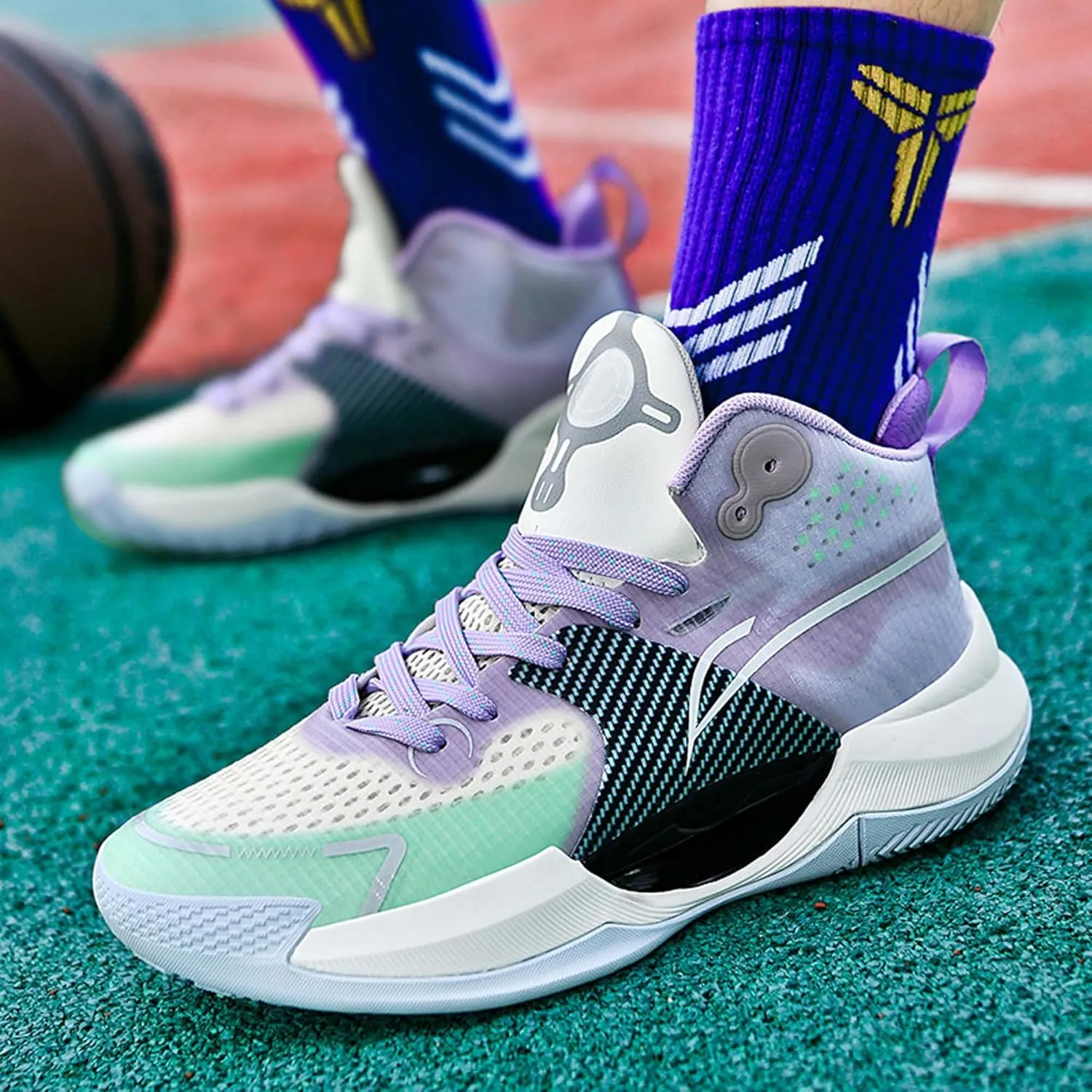 Men's Fashion Basketball Shoes Personalized Trend Sneakers Women's Casual Fitness Running Shoes Street Basketball Sneakers Men's Shoes Women's Shoes