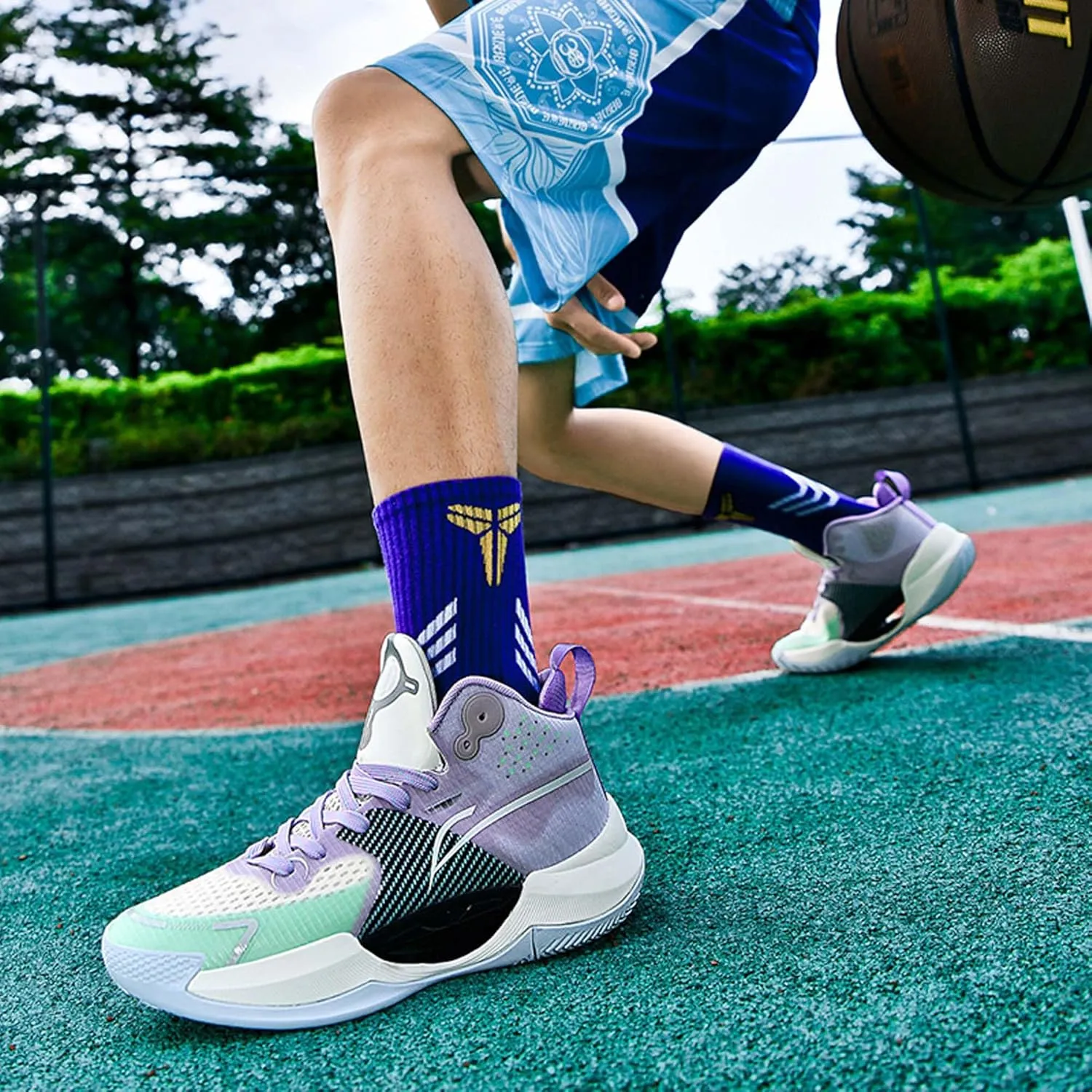 Men's Fashion Basketball Shoes Personalized Trend Sneakers Women's Casual Fitness Running Shoes Street Basketball Sneakers Men's Shoes Women's Shoes