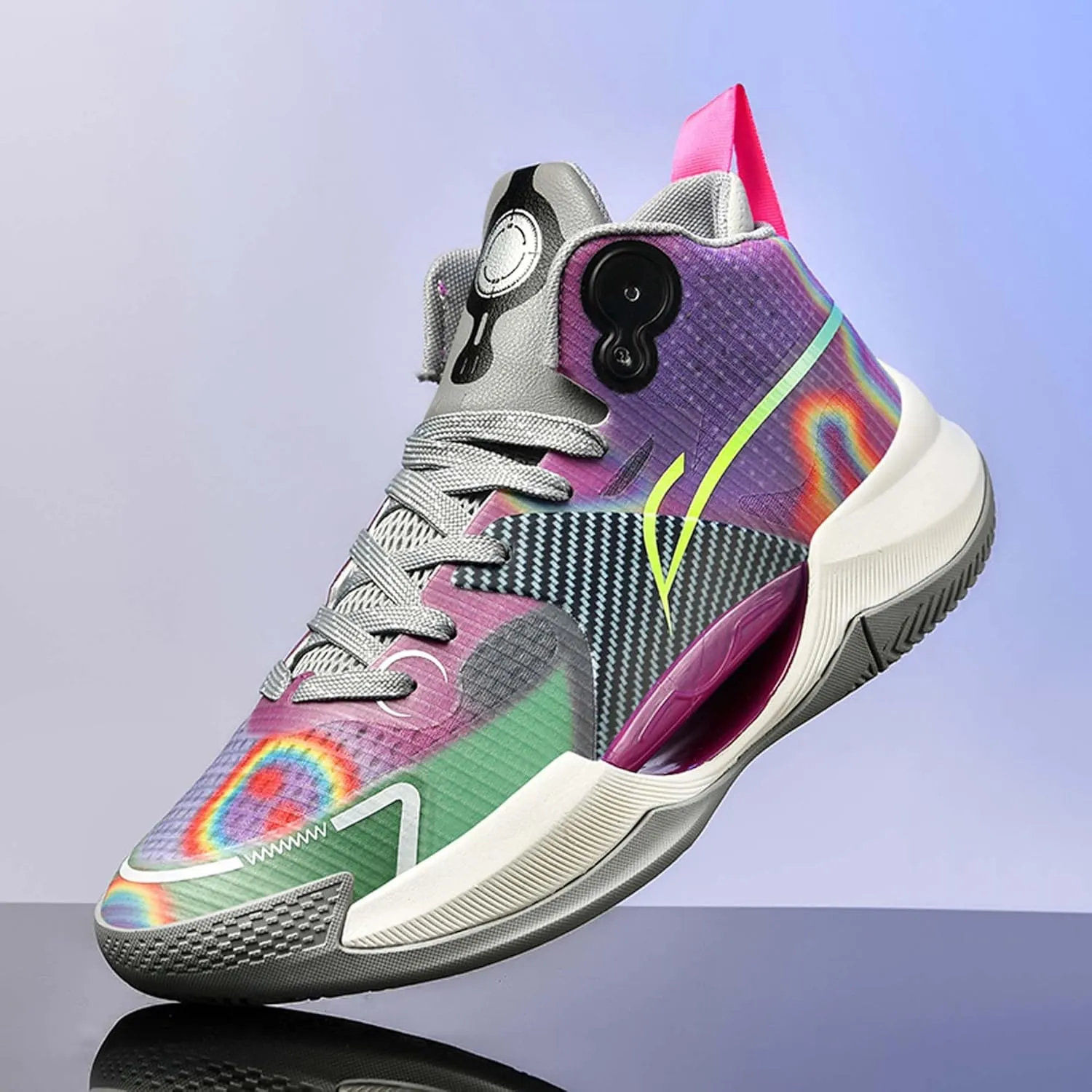 Men's Fashion Basketball Shoes Personalized Trend Sneakers Women's Casual Fitness Running Shoes Street Basketball Sneakers Men's Shoes Women's Shoes