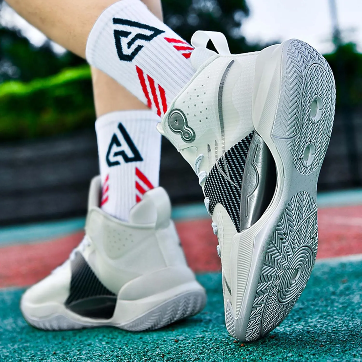 Men's Fashion Basketball Shoes Personalized Trend Sneakers Women's Casual Fitness Running Shoes Street Basketball Sneakers Men's Shoes Women's Shoes