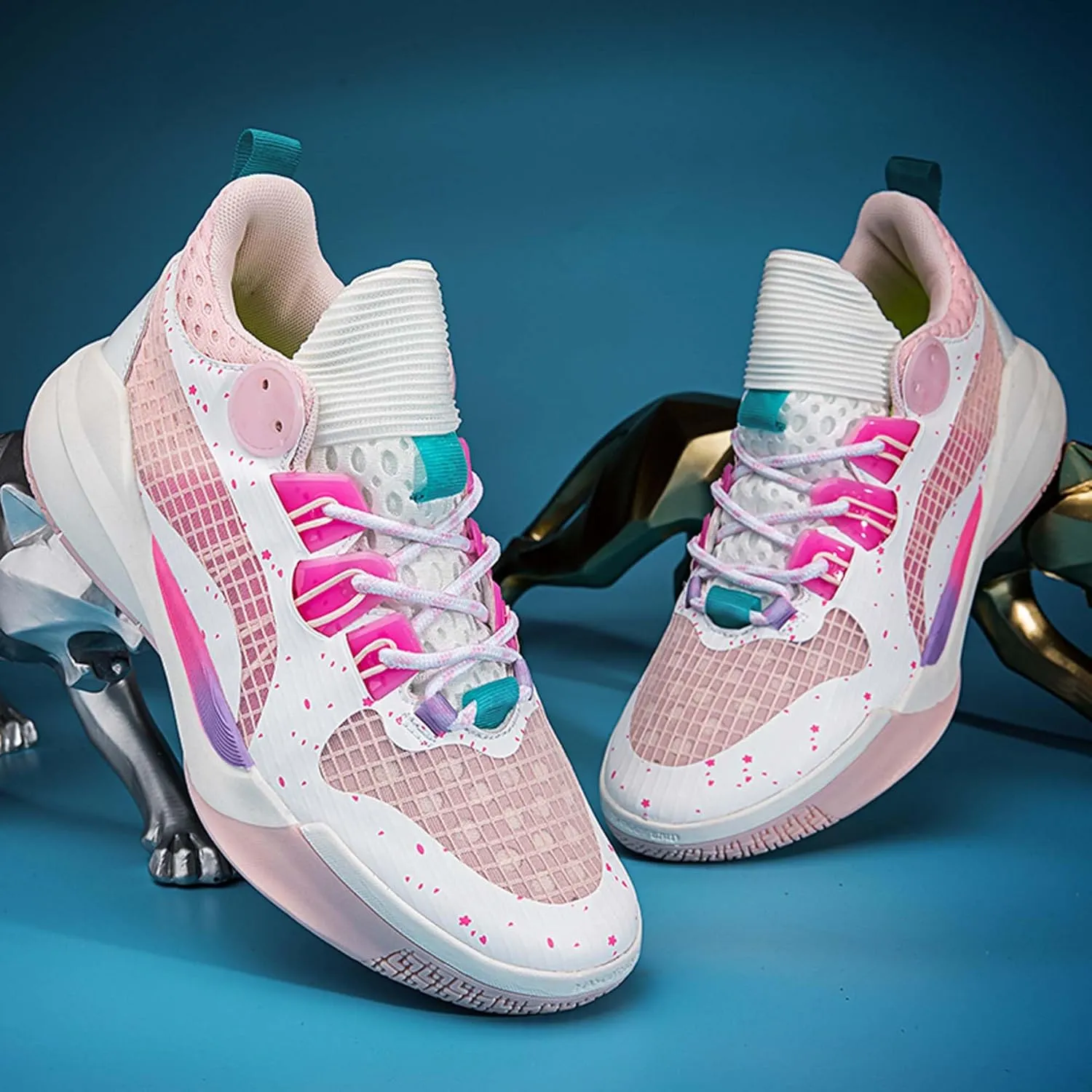 Men's Fashion Basketball Shoes Teenagers Lightweight Breathable Anti-Slip Tennis Running Sneakers Women's Casual Walking Basketball Sneakers/Men's Shoes/Women's Shoes