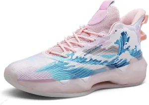 Men's Fashion Breathable Basketball Shoes Lightweight Anti-Slip Sneakers Wear-Resistant Rebound Running Shoes Personalized Casual Sports Basketball Women's Shoes