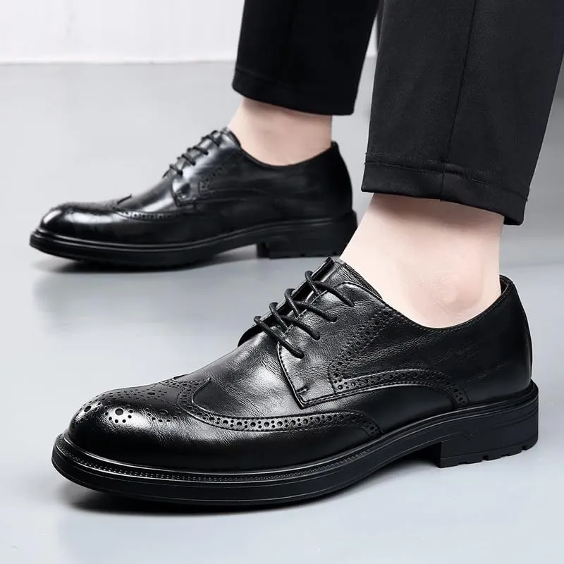 Men's Fashion-Forward Derby Shoes Soft Ankle Collar with Lightweight Design for Business Casual Fridays & Cocktail Hours