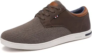 Mens Fashion Sneakers Oxfords Casual Shoes Soft Comfortable Lace-Up Dress Sneakers