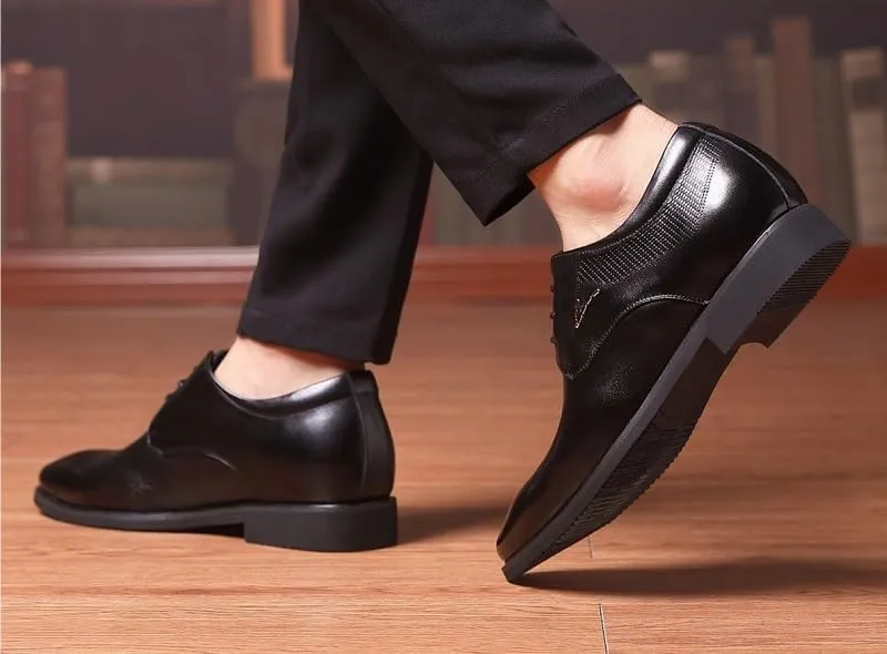Men's Faux Patent Derby Shoes Wedding Business Formal Dress Shoes Comfort Soft Men Oxford Shoes