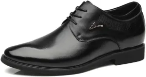 Men's Faux Patent Derby Shoes Wedding Business Formal Dress Shoes Comfort Soft Men Oxford Shoes