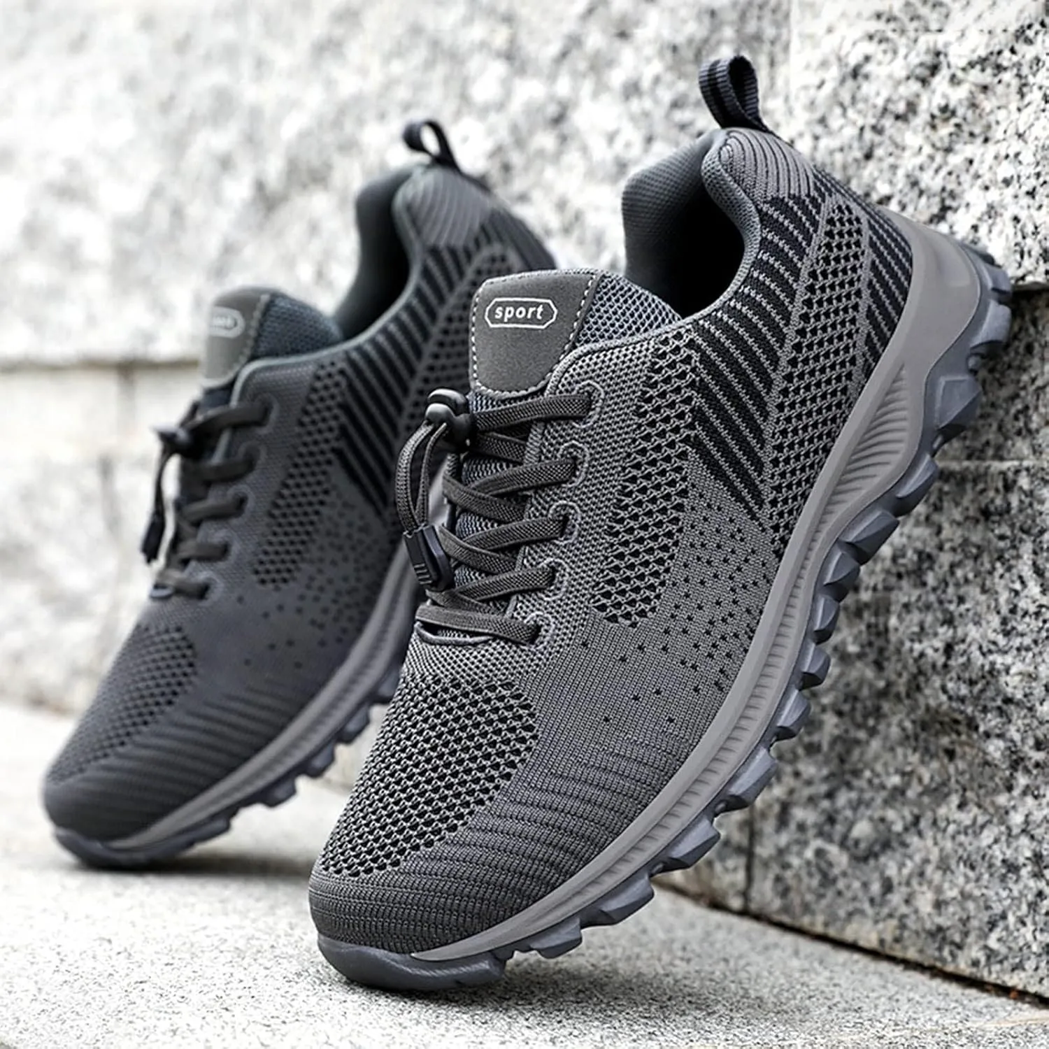 Mens Lightweight Minimalist Shoes Comfortable Lightweight Casual Walking Shoe Breathable Diabetic Shoes for Men