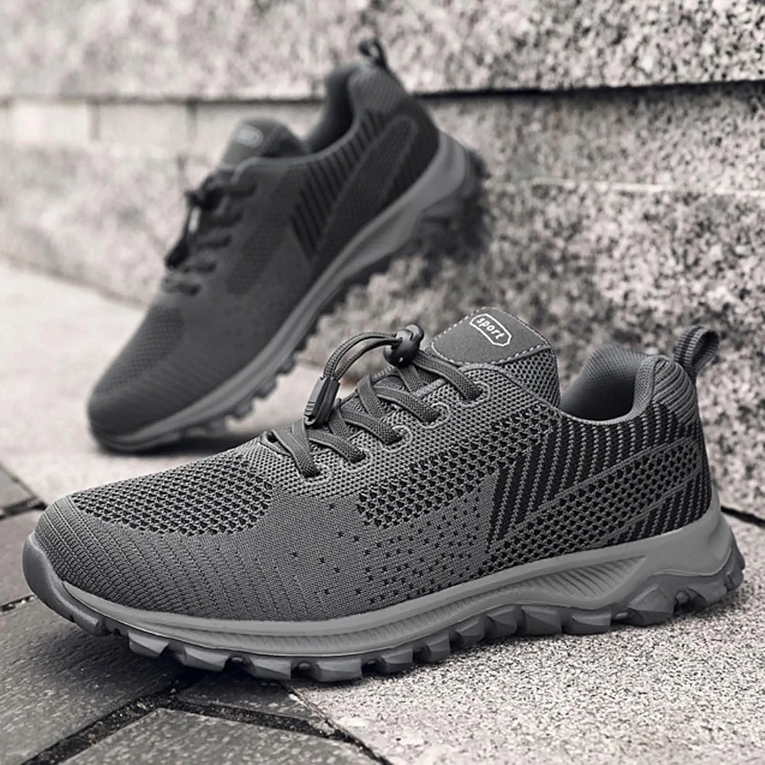 Mens Lightweight Minimalist Shoes Comfortable Lightweight Casual Walking Shoe Breathable Diabetic Shoes for Men