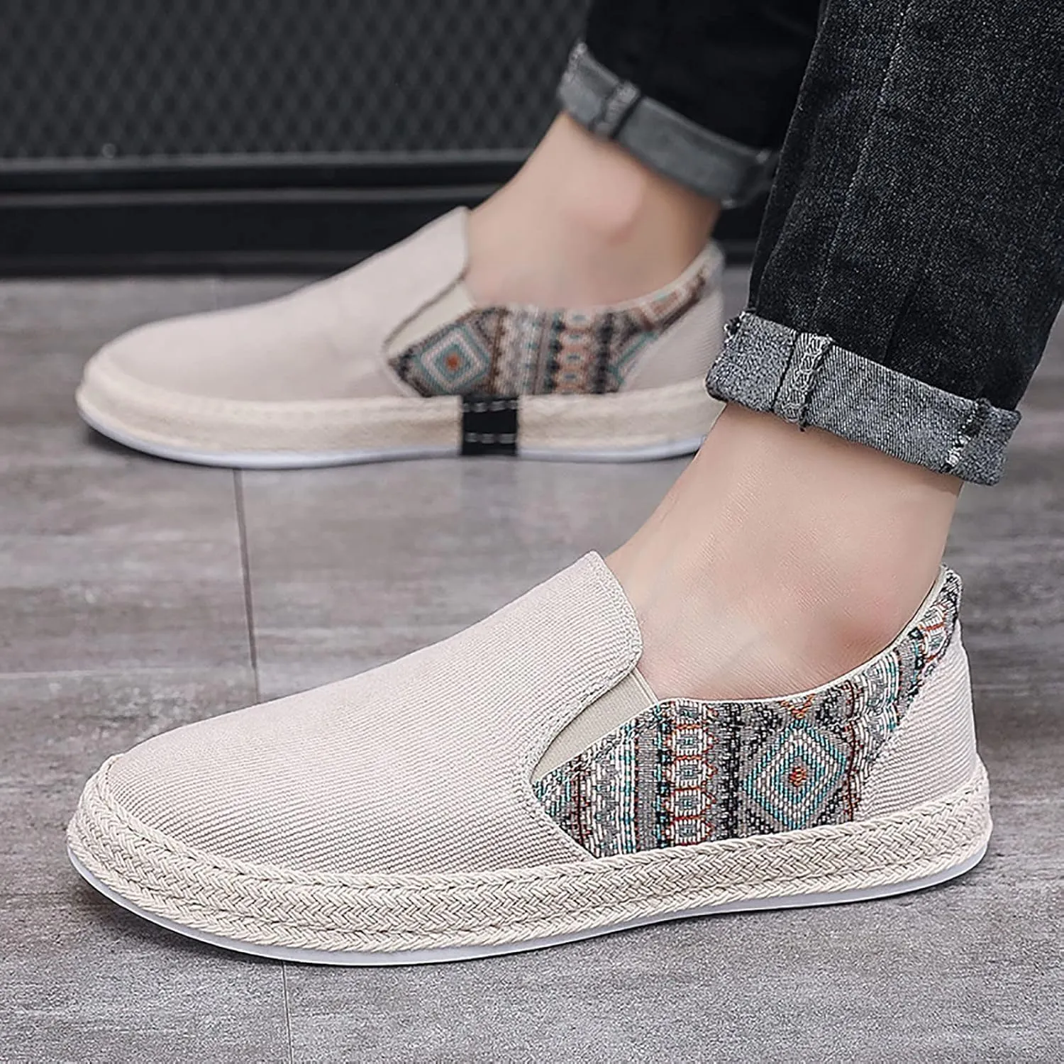 Men's Lightweight Non Slip Barefoot Shoes Comfortable Breathable Lightweight Tennis Shoe Casual Labor Work Shoes