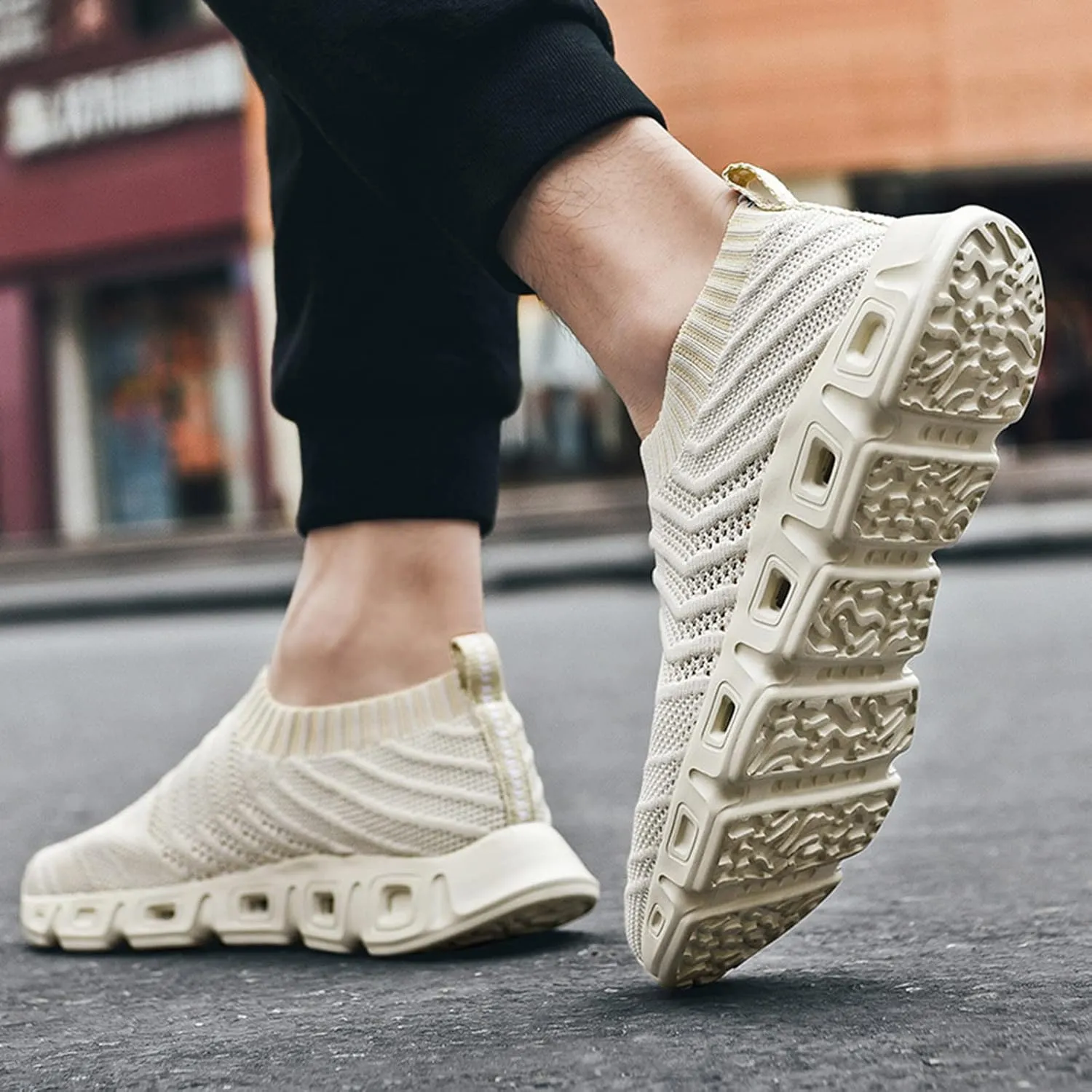 Men's Lightweight Non Slip Barefoot Shoes Non Slip Lightweight Workout Shoe Lightweight Diabetic Shoes for Men