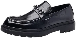 Men's Luxury Oxford Business Shoes Genuine Leather Formal Dress Shoes Non-Marking Rubber Sole Office Ready