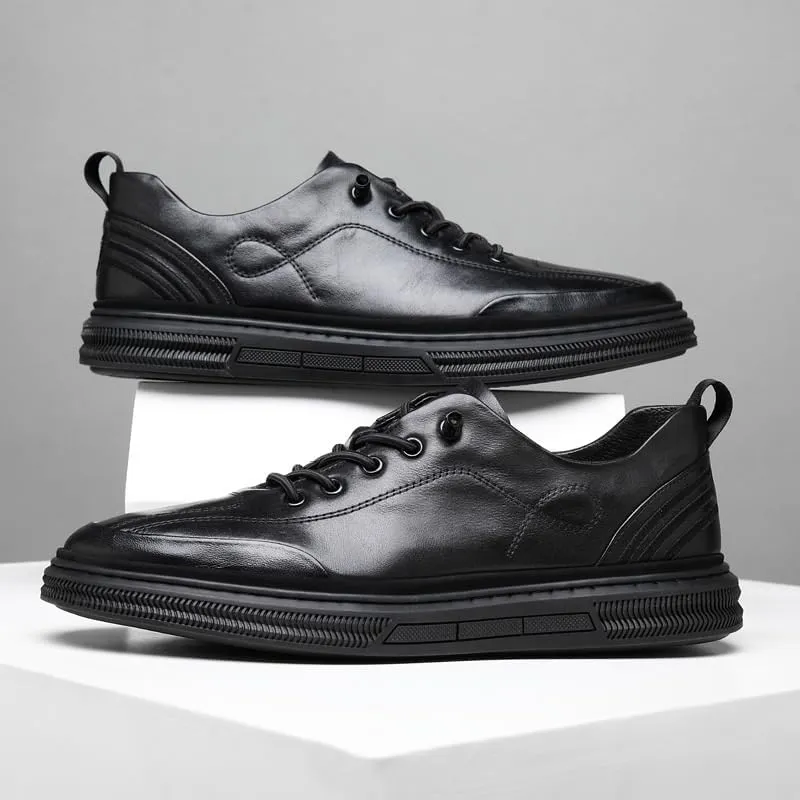 Men's Modern Derby Dress Shoes Lightweight Construction with Round Toe Design for Office Wear & Social Functions