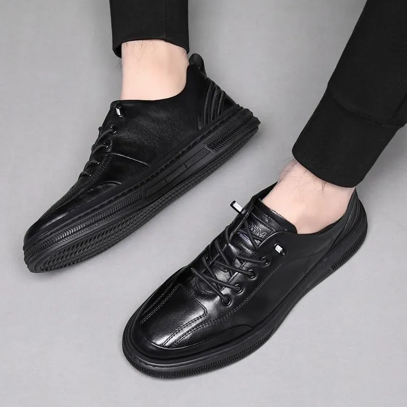 Men's Modern Derby Dress Shoes Lightweight Construction with Round Toe Design for Office Wear & Social Functions