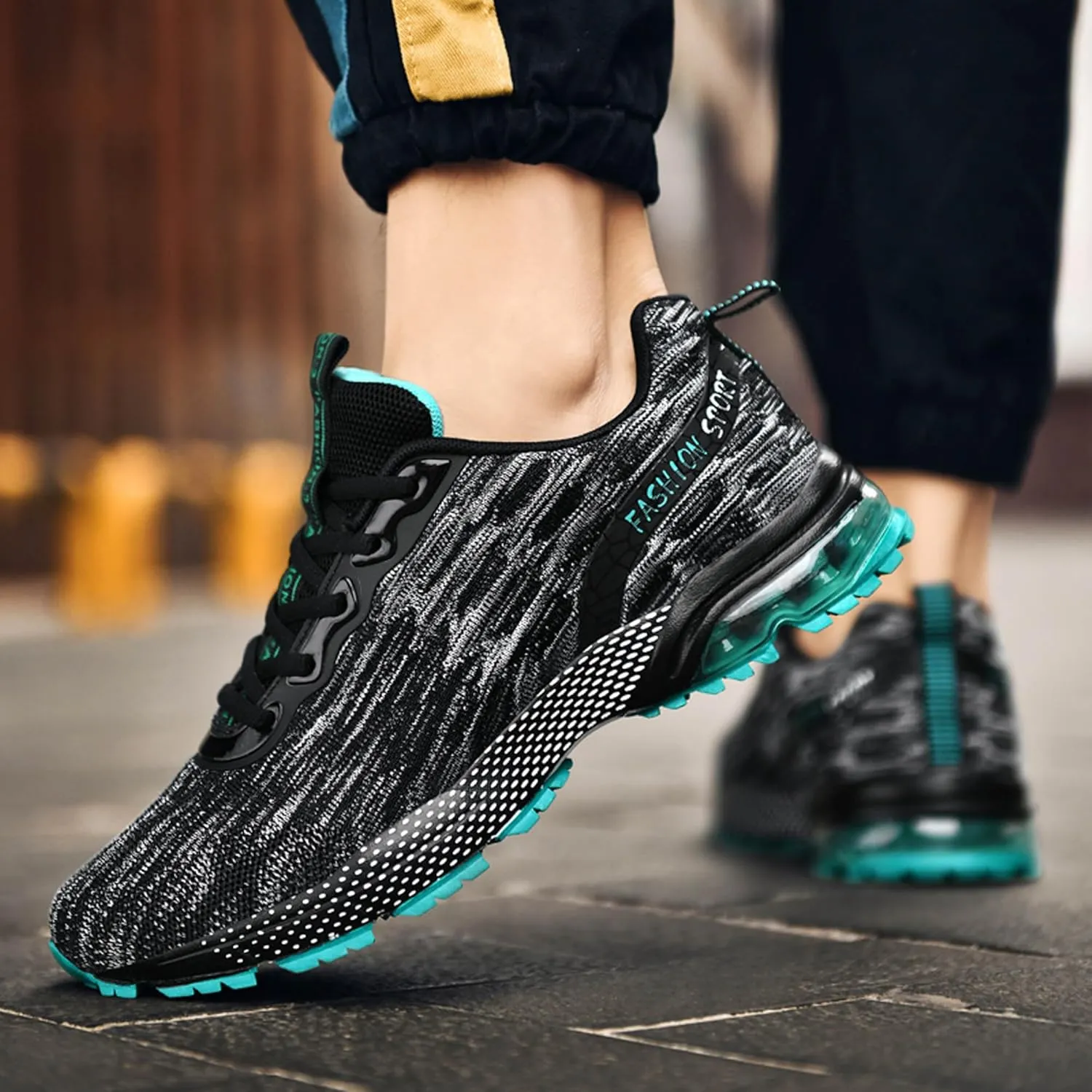 Men's Multi Color Mesh Lightweight Anti Slip Arch Support Casual Training Sports Basketball Shoes