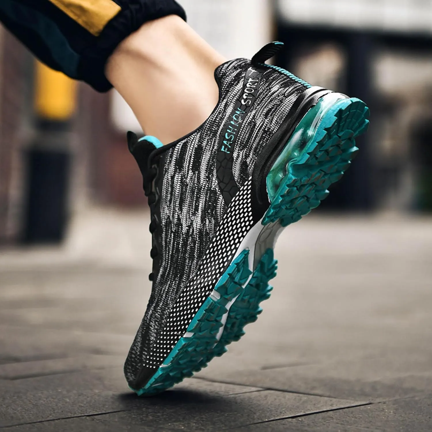 Men's Multi Color Mesh Lightweight Anti Slip Arch Support Casual Training Sports Basketball Shoes