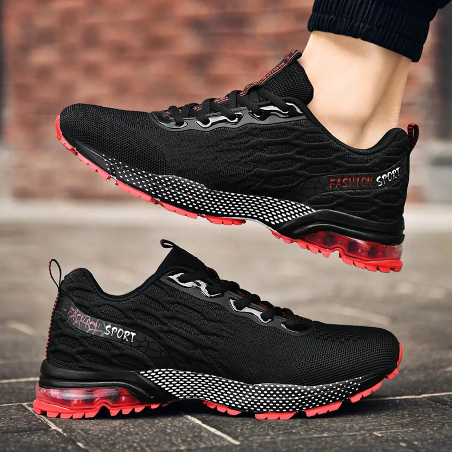 Men's Multi Color Mesh Lightweight Anti Slip Arch Support Casual Training Sports Basketball Shoes