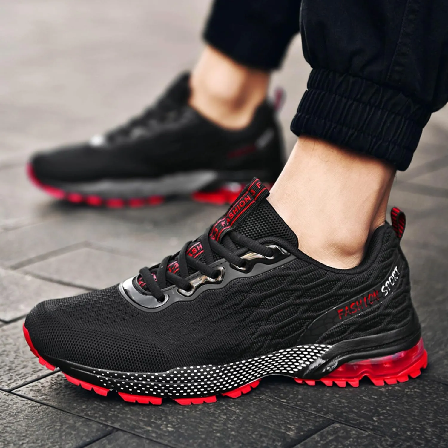 Men's Multi Color Mesh Lightweight Anti Slip Arch Support Casual Training Sports Basketball Shoes