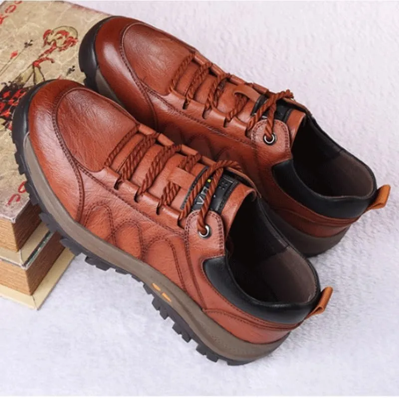 Men's Oxford Shoes Soft Cushioned Insole Dress Shoes, Breathable Leather Lace-Up for Extended Wear, Ideal for Conference Networking Events