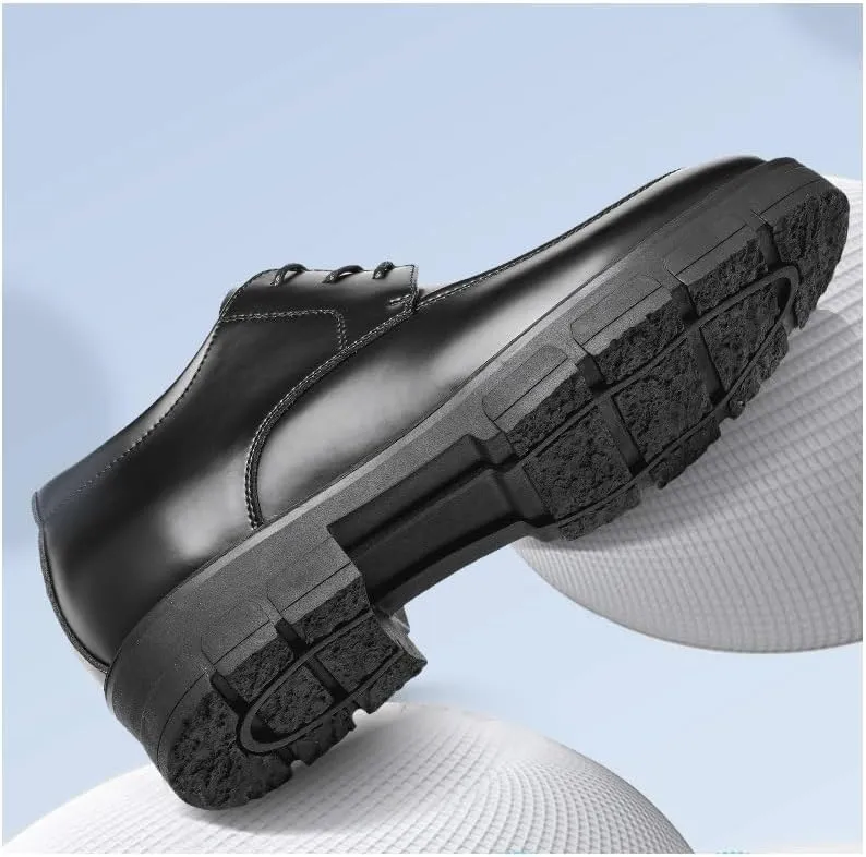 Mens Oxfords Dress Formal Shoes Mens Commuter Slip-Resistant Lightweight Breathable Easy to Walk Comfort Walking Shoes