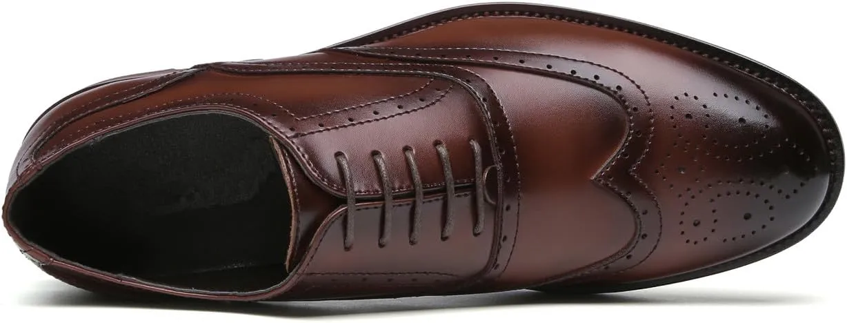 Men's Oxfords Formal Dress Leather Derby Fashion Casual Wedding Men's Shoes Tuxedo for Men