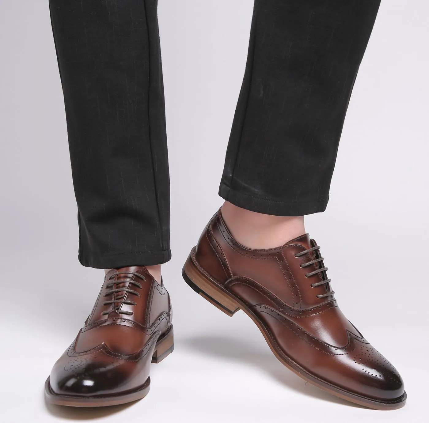 Men's Oxfords Formal Dress Leather Derby Fashion Casual Wedding Men's Shoes Tuxedo for Men