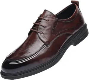 Men's Slim Fit Derby Dress Shoes Contemporary Style with Flexible Outsole for Business Meetings & Cocktail Parties