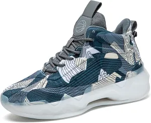 Men's Women's Classic Graffiti Casual Fashion Breathable Basketball Shoes Lightweight Wide Edition Walking Shoes Team Sports Shoes Street Basketball Shoes Jogging Shoes Durable Hiking Shoes