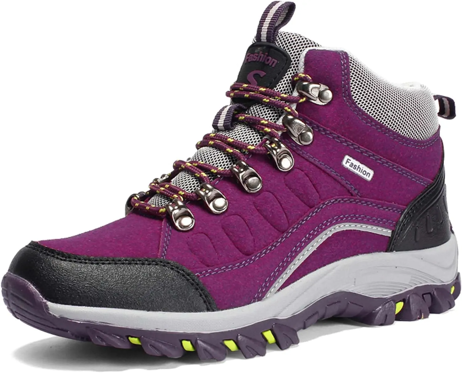 Men's Women's Non-slip Climbing Shoes Outdoor Hiking Travel Lace-up Boots Breathable Comfortable Walking Boots Rubber Outsole Non-slip Boots