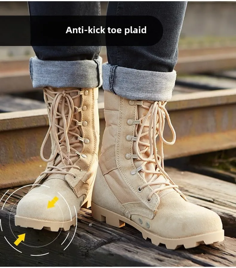 Men's/Women's outdoor hiking boots desert boots jungle off-road training, high top hiking boots