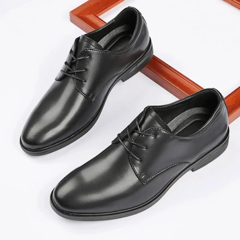 Modern Men's Formal-Casual Transition Shoes Derby Sneakers with Air Cushioning & Breathable Perforations